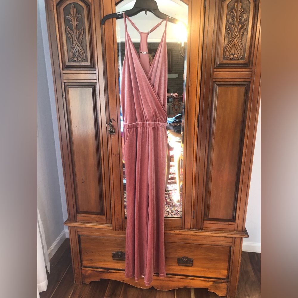 Retro velvet jumpsuit